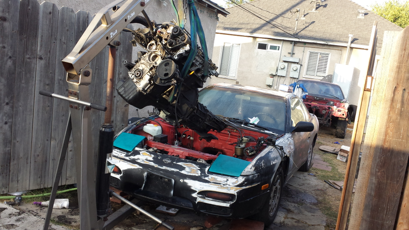 Illustration for article titled We Did a Backyard Paint Job on the Craigslist Project 240sx